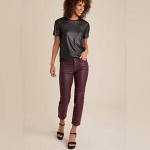 Edgely High Rise Slim Straight Ankle Pants Size 6 Reddish brown EUC